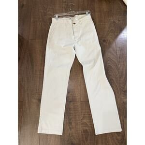 SOUTHERN PROPER Chino Pants Men's 34 X 30 Beige Flat Front Preppy College New